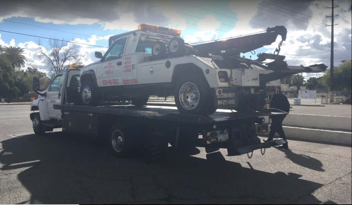 Flat Bed Towing Tow Truck in Phoenix Arizona - DHS Towing